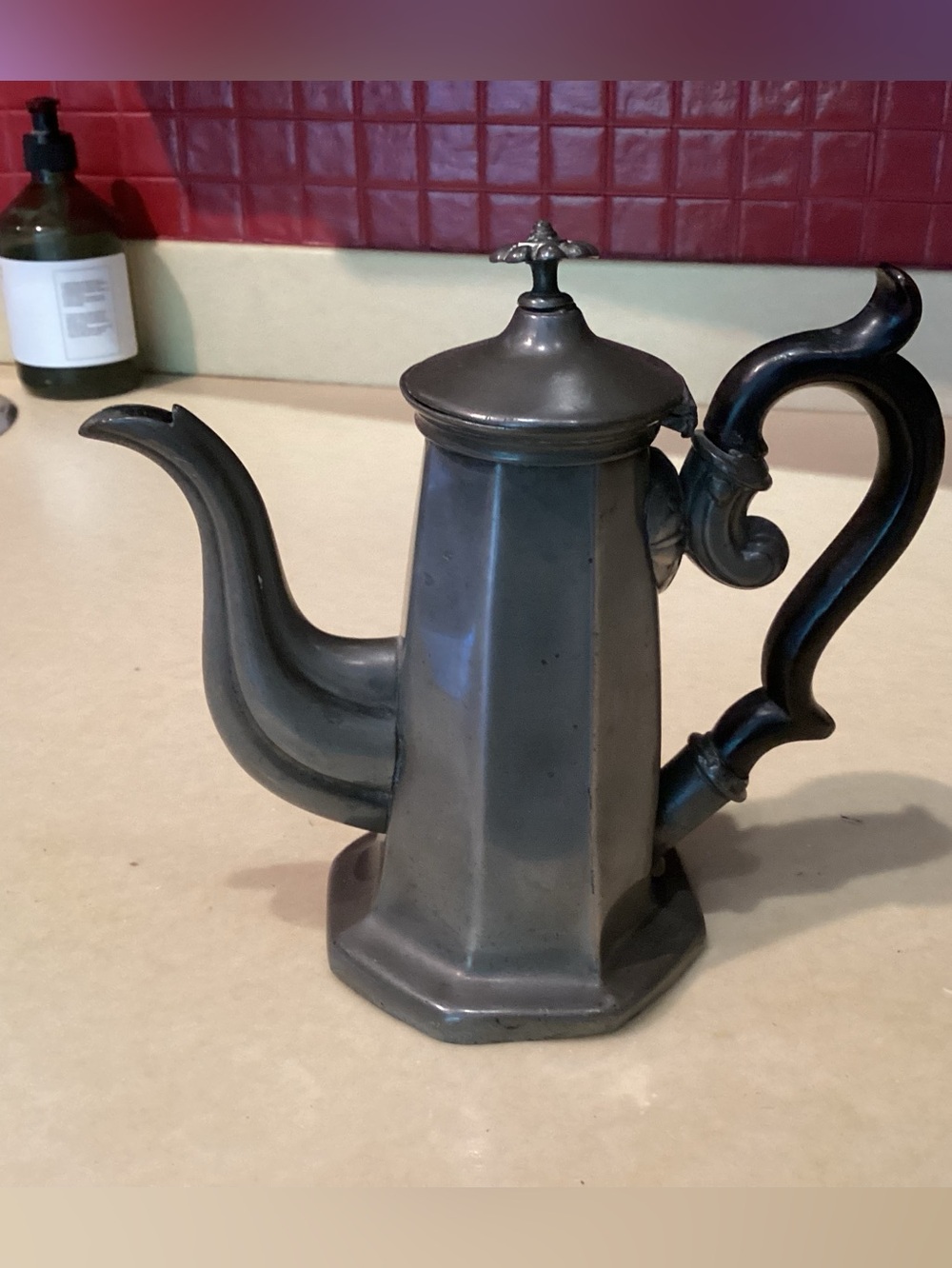 Wolstenholme “Lighthouse” Pewter Coffee Pot